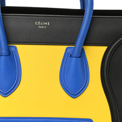 Celine Smooth Calfskin Mini Tri-Color Luggage Sunflower 8 of 12