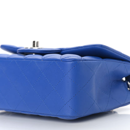 Chanel Lambskin Quilted Mini Rectangular Flap Royal Blue 10 of 10