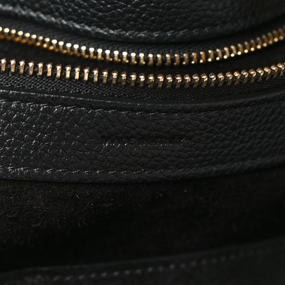 Celine Soft Grained Calfskin Small Belt Cabas Phantom Black 7 of 9