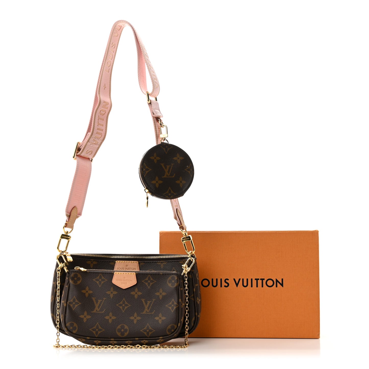 Monogram Multi Pochette Accessories Rose Clair