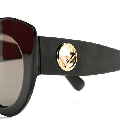 Fendi Acetate F is Fendi Oversized Butterfly Sunglasses FF 0306/S Black 5 of 8