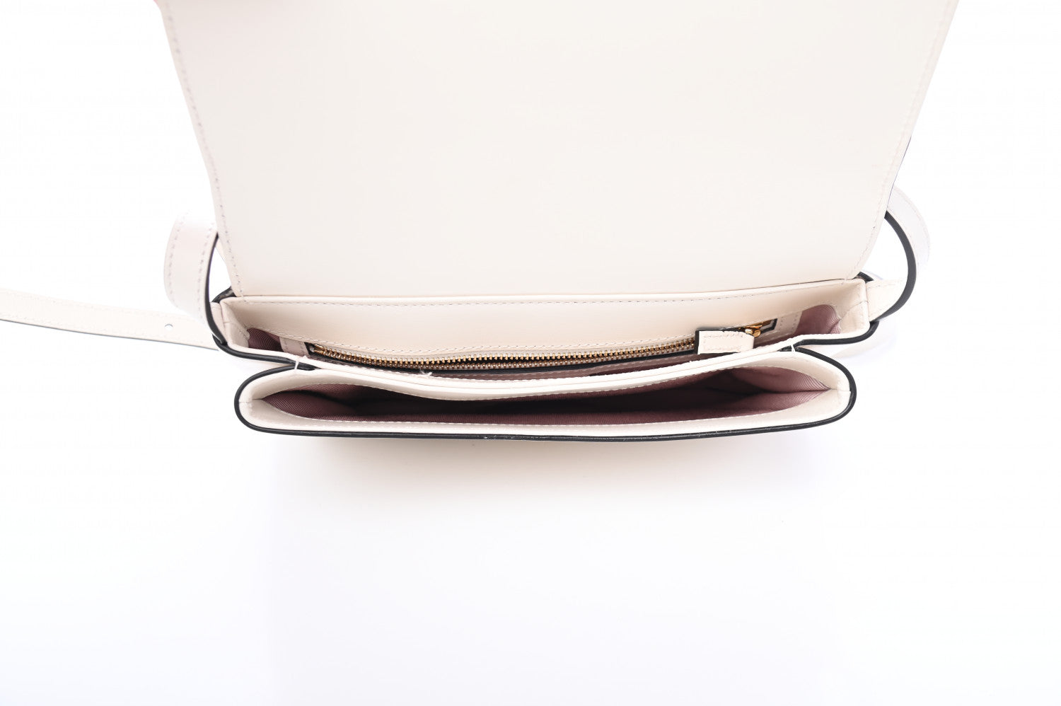 Gucci Calfskin Small Arli Flap Shoulder Bag Mystic White 5 of 9