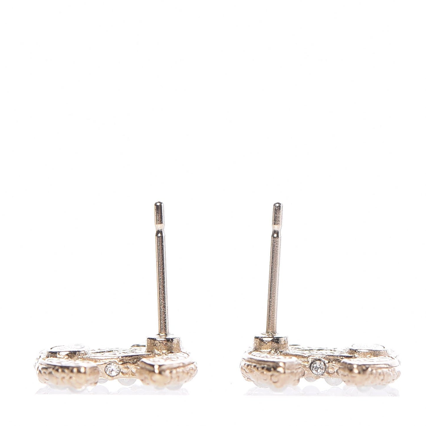 Pearl CC Earrings Gold