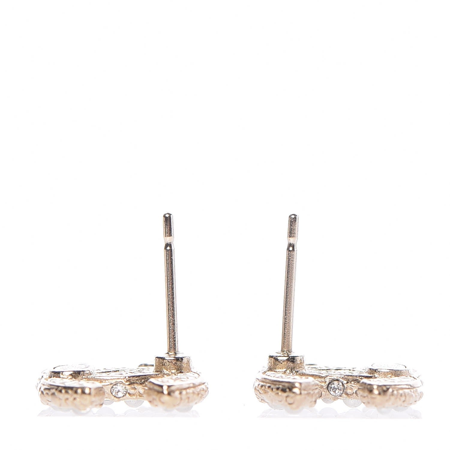 Chanel Pearl CC Earrings Gold 4 of 6