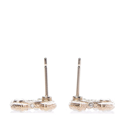 Chanel Pearl CC Earrings Gold 4 of 6