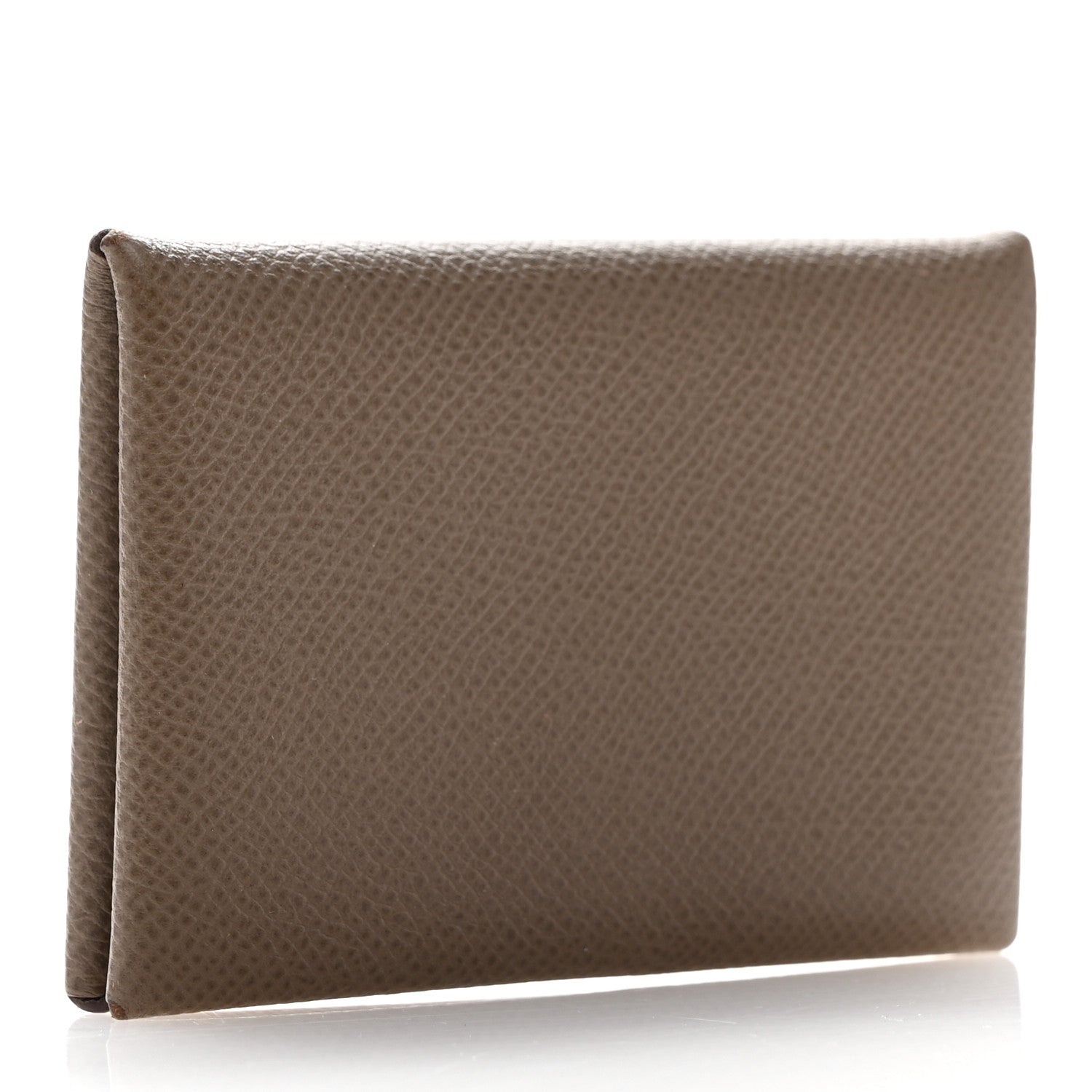 Hermes Epsom Calvi Card Case Etoupe 3 of 9