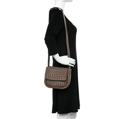 Bottega Veneta Nappa Intreccio Mini Cobble Shoulder Bag Taupe Grey 2 of 10