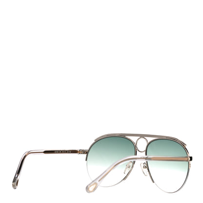 Chloe Mirrored Romie Aviator Sunglasses CE152S Blue 3 of 7