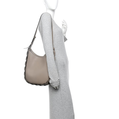 Chloe Small Grain Smooth Calfskin Medium Darryl Hobo Motty Grey 2 of 10