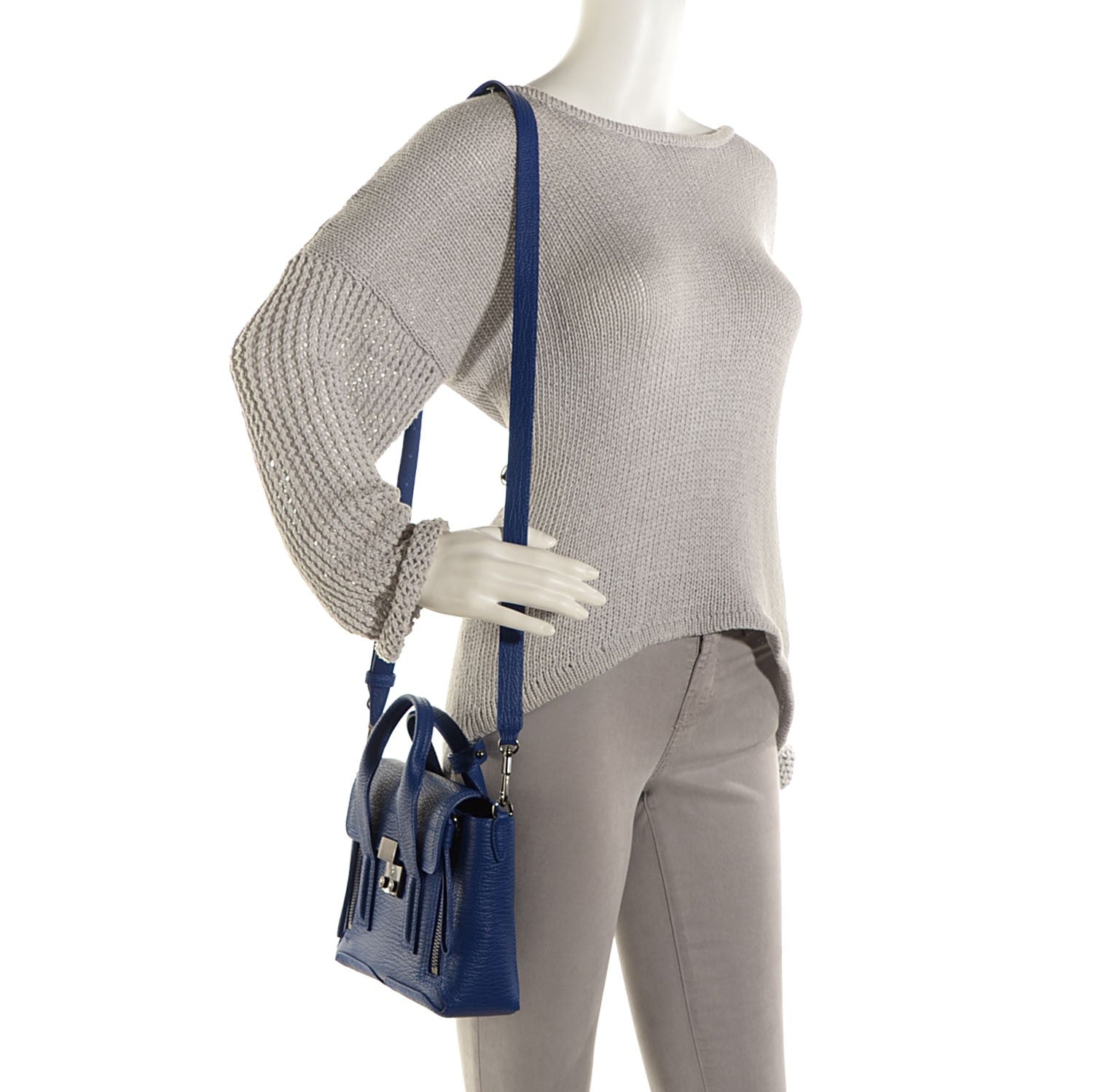 3.1 Phillip Lim 3.1 Mini Pashli Satchel Cobalt 2 of 10