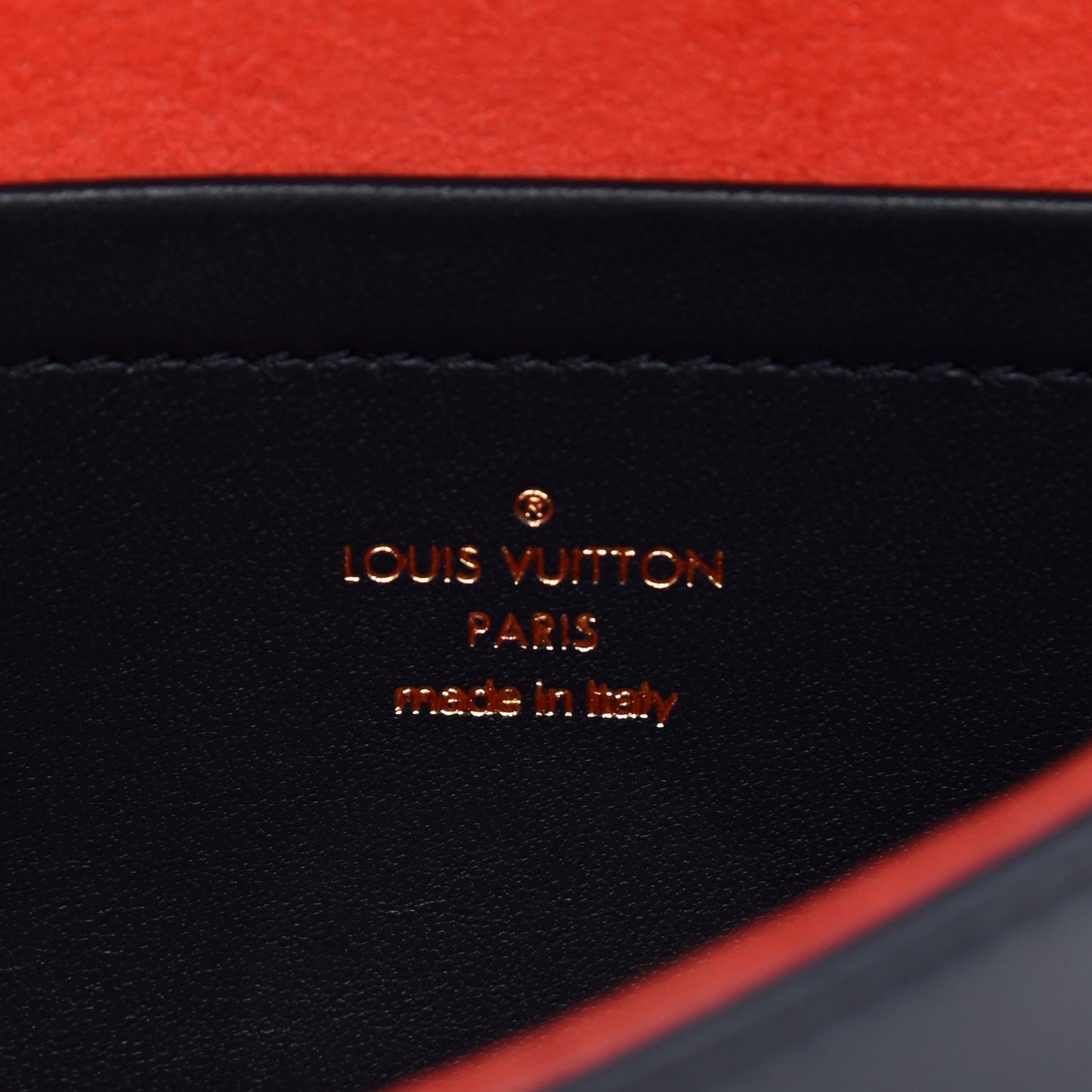 Lambskin Embossed Monogram LV Garden Pochette Coussin Navy