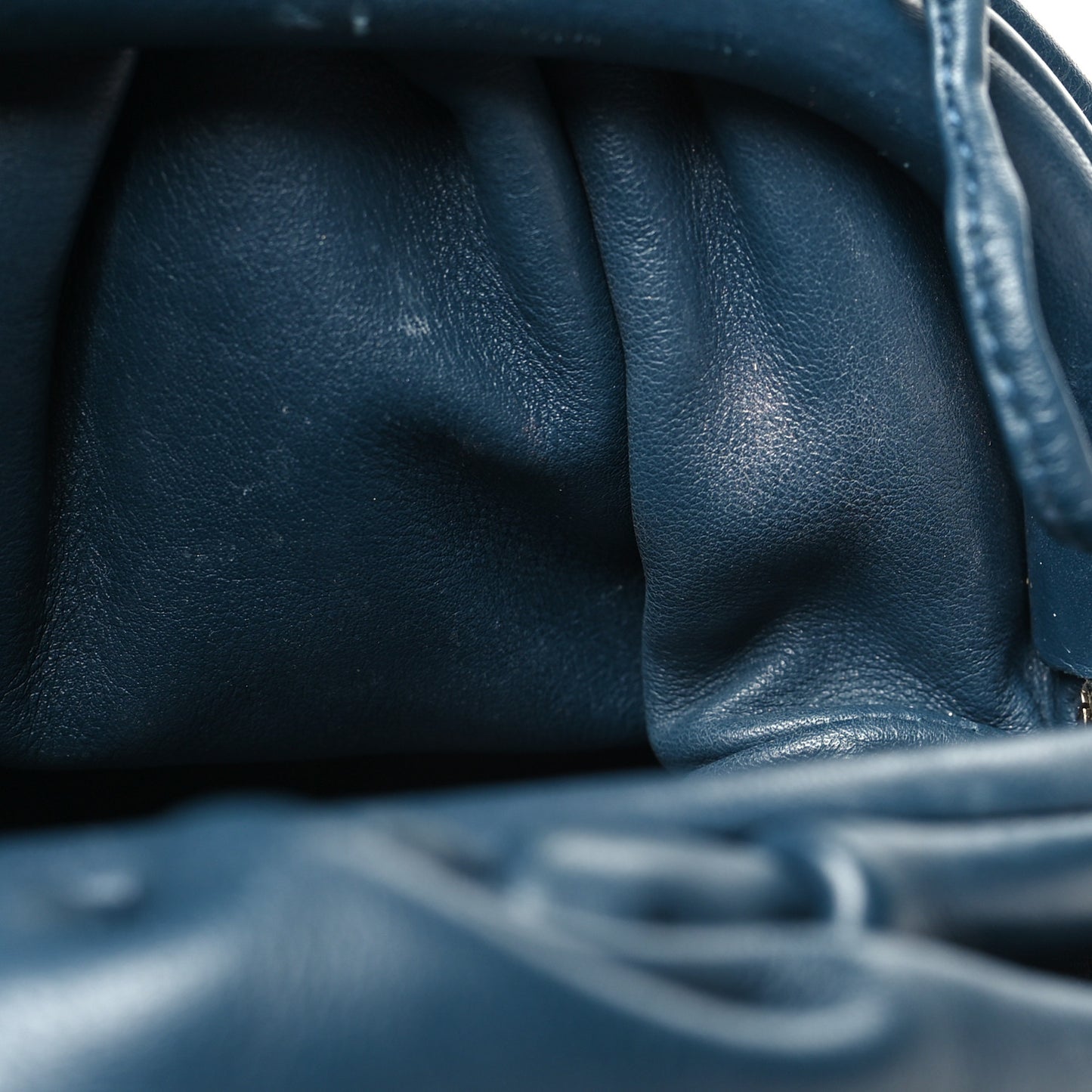 Butter Calfskin The Mini Pouch Deep Blue