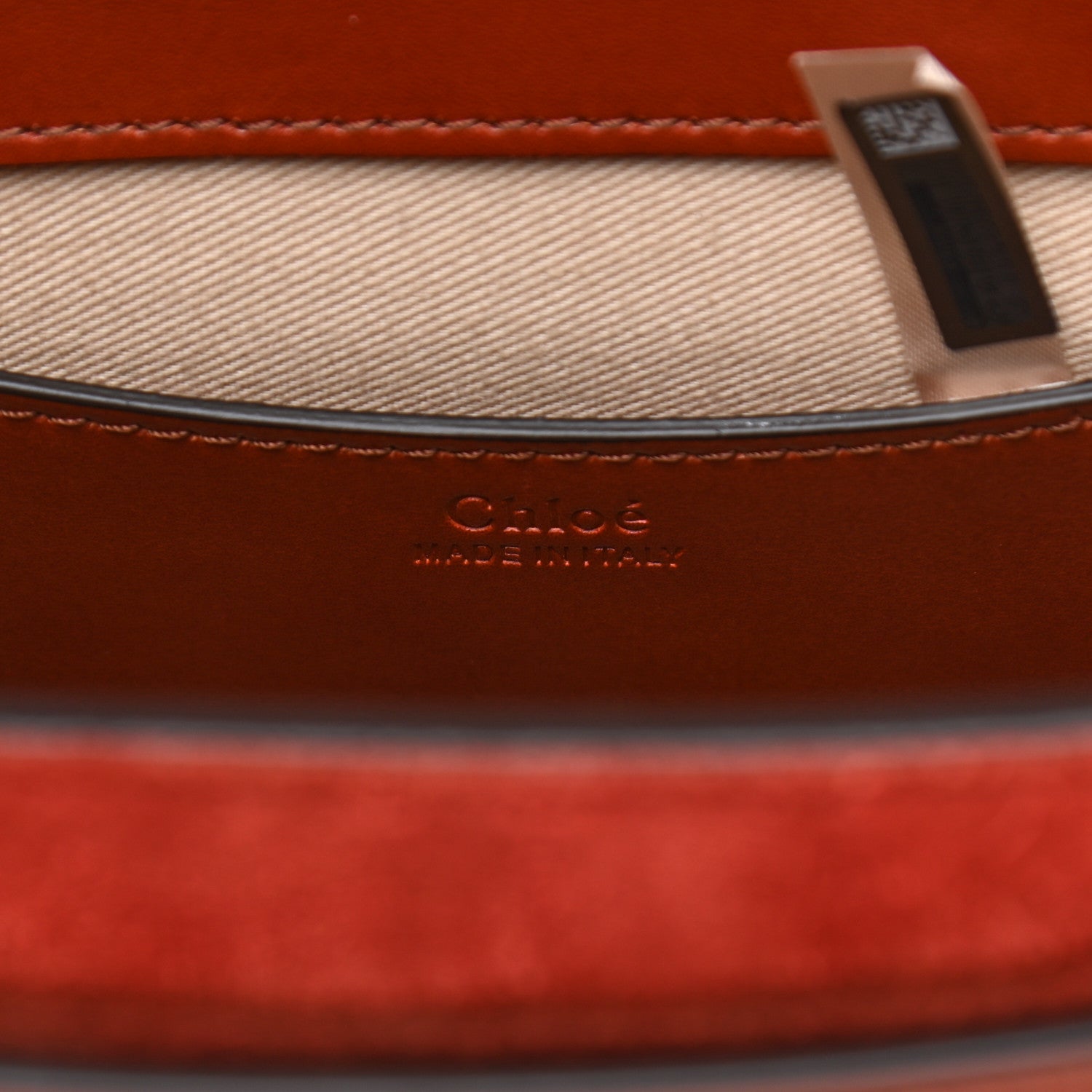Chloe Calfskin Suede Large Tess Bag Sepia Brown 6 of 9
