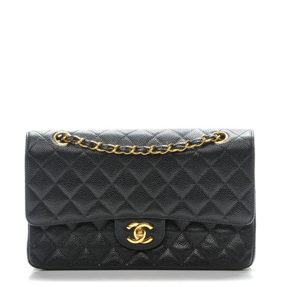 Chanel Caviar Quilted Medium Double Flap Black 1 of 8