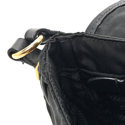 Prada Tessuto Nylon Saffiano Small Messenger Bag Black 12 of 15