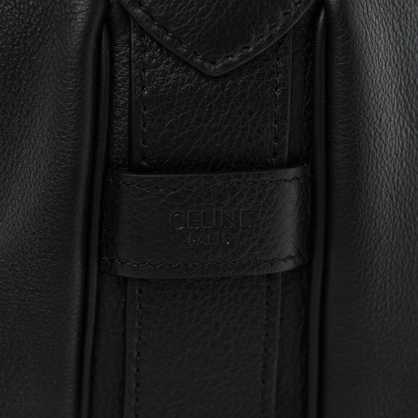 Supple Calfskin Large Romy Shoulder Bag Black