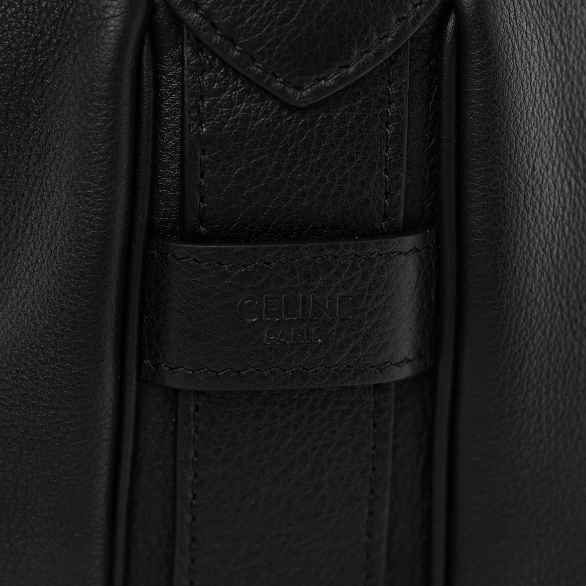 Celine Supple Calfskin Large Romy Shoulder Bag Black 7 of 10