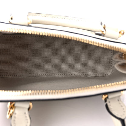 Gucci GG Supreme Monogram Azalea Calfskin Mini Horsebit 1955 Top Handle Bag Beige Ebony Mystic White 5 of 8