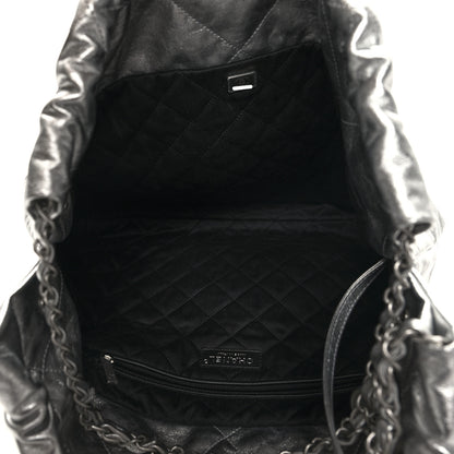 Chanel Metallic Calfskin Quilted Chanel 22 Silver 6 of 12