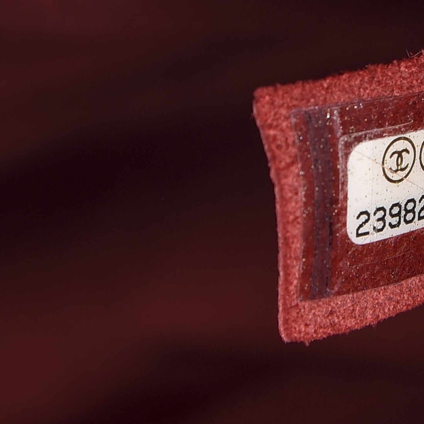 Caviar Macro Chevron Single Flap Red