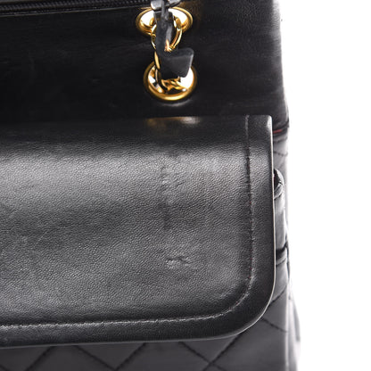 Chanel Lambskin Quilted Medium Double Flap Black 20 of 30