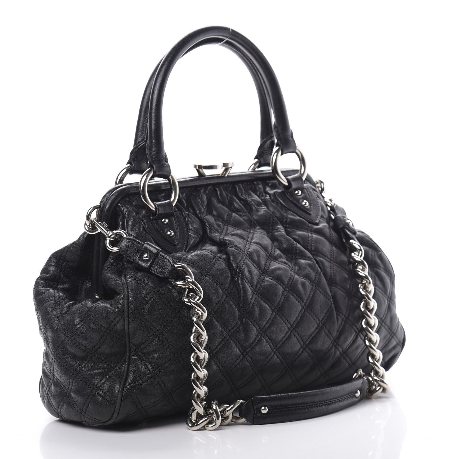 Marc Jacobs Calfskin Quilted Stam Black 4 of 18