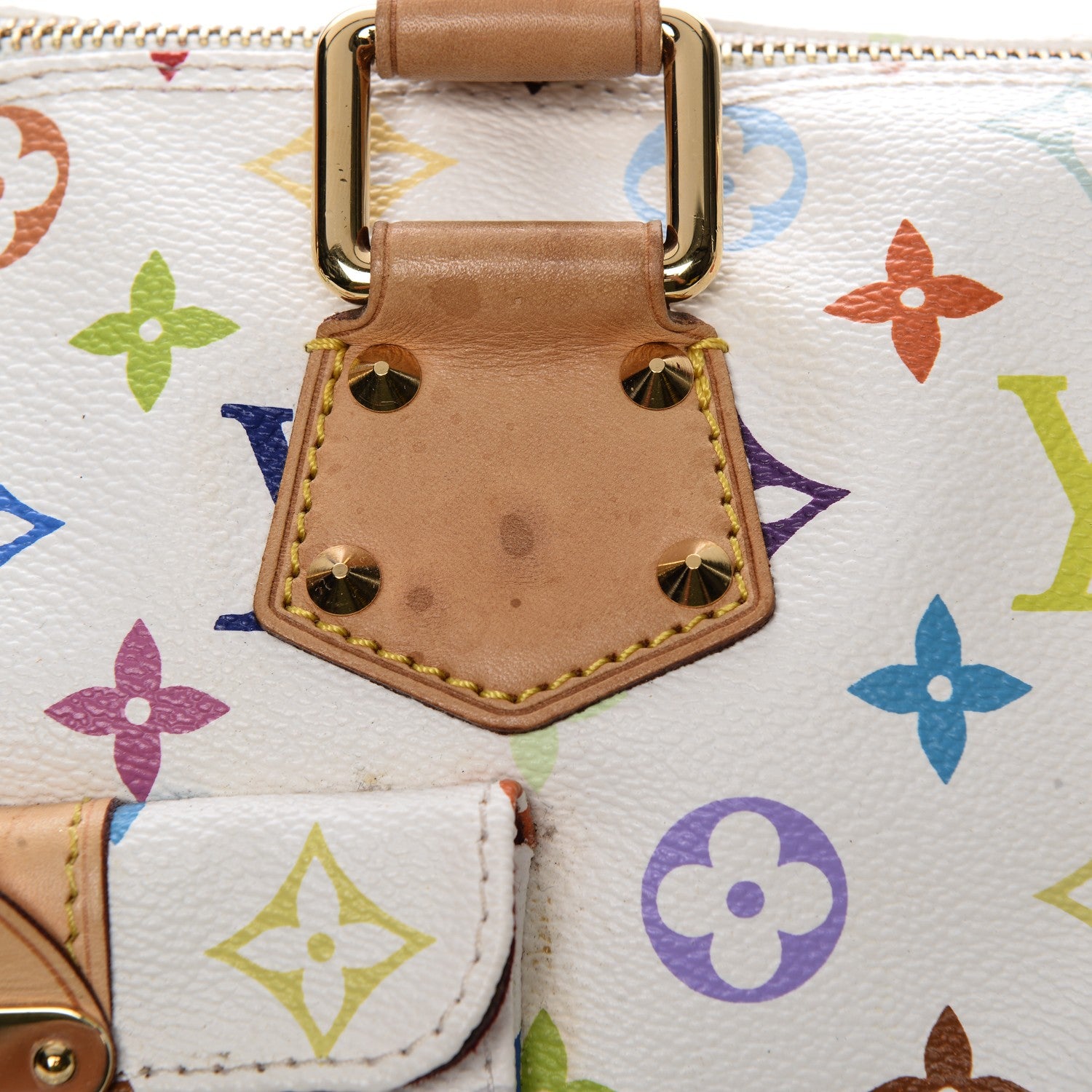 Louis Vuitton Monogram Multicolor Speedy 30 White 7 of 9
