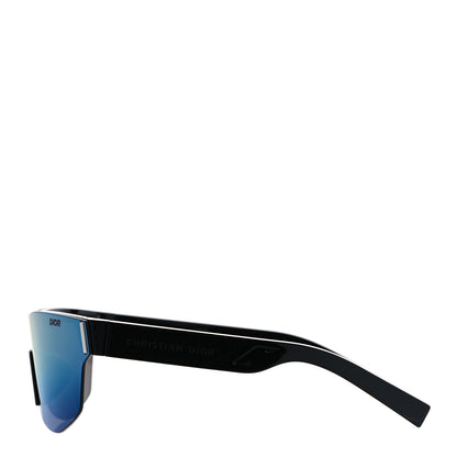 Christian Dior Acetate Mirrored Diorxtrem M2U Mask Sunglasses Black 2 of 8