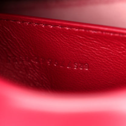 Saint Laurent Box Calfskin Mini Voltaire Shoulder Bag Burgundy 8 of 11