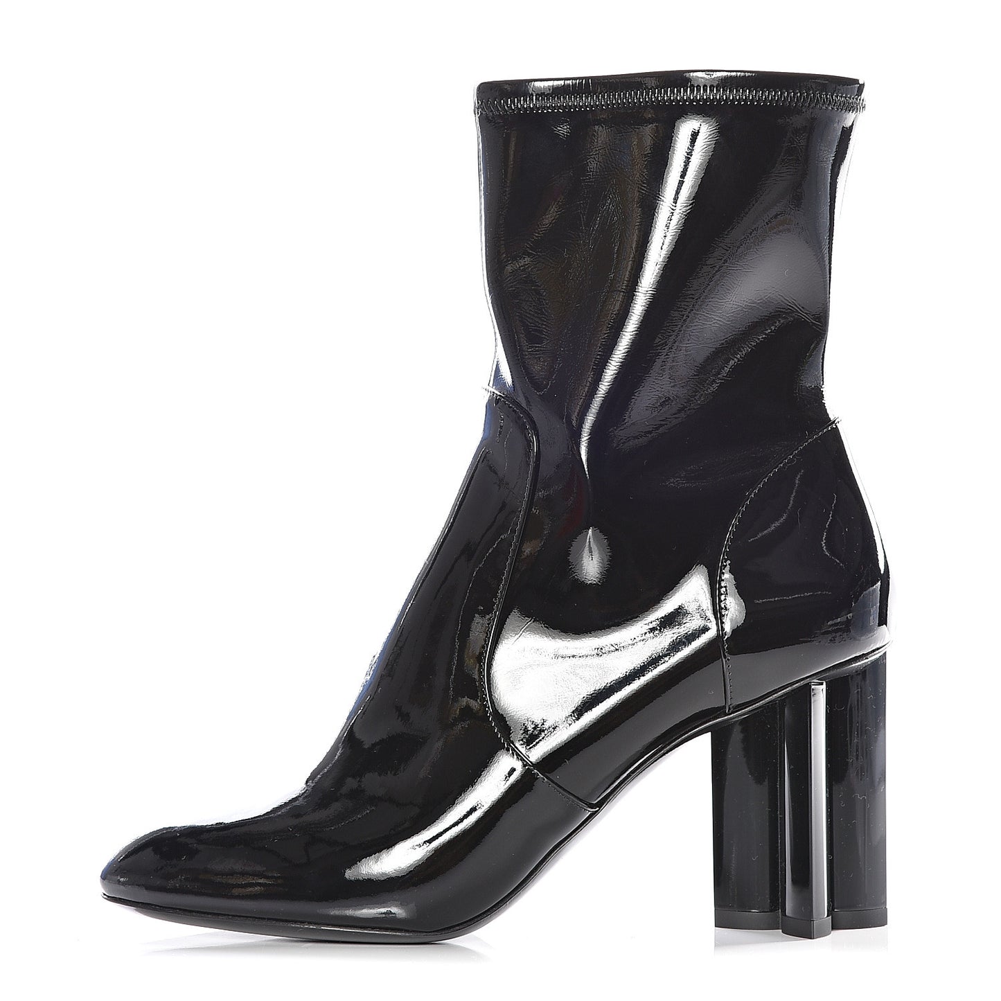 Patent Uniformes Silhouette Ankle Boots 39 Black