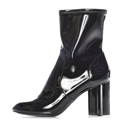 Louis Vuitton Patent Uniformes Silhouette Ankle Boots 39 Black 1 of 15