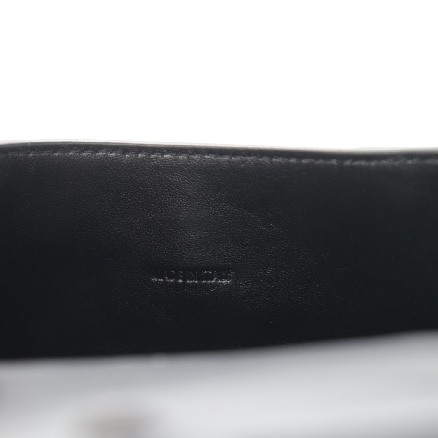 Balenciaga Shiny Calfskin Monochrome Crocodile Embossed Hourglass Top Handle Bag XS Black 7 of 13