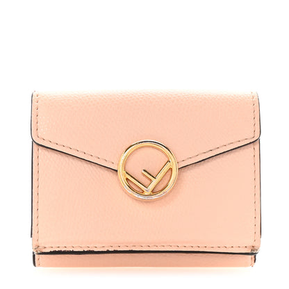 Fendi Vitello Cruise F is Fendi Micro Tri-Fold Envelope Wallet Light Rose 1 of 8