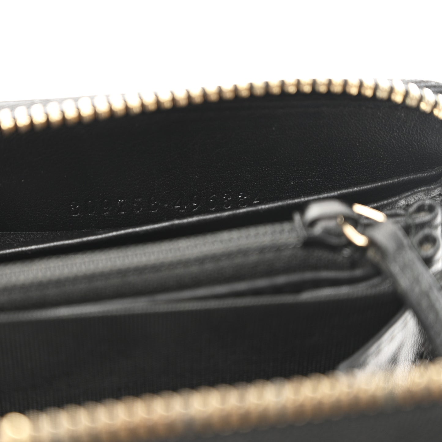 Patent Microguccissima Nice Zip Around Wallet Black