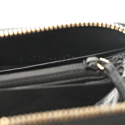 Gucci Patent Microguccissima Nice Zip Around Wallet Black 9 of 9