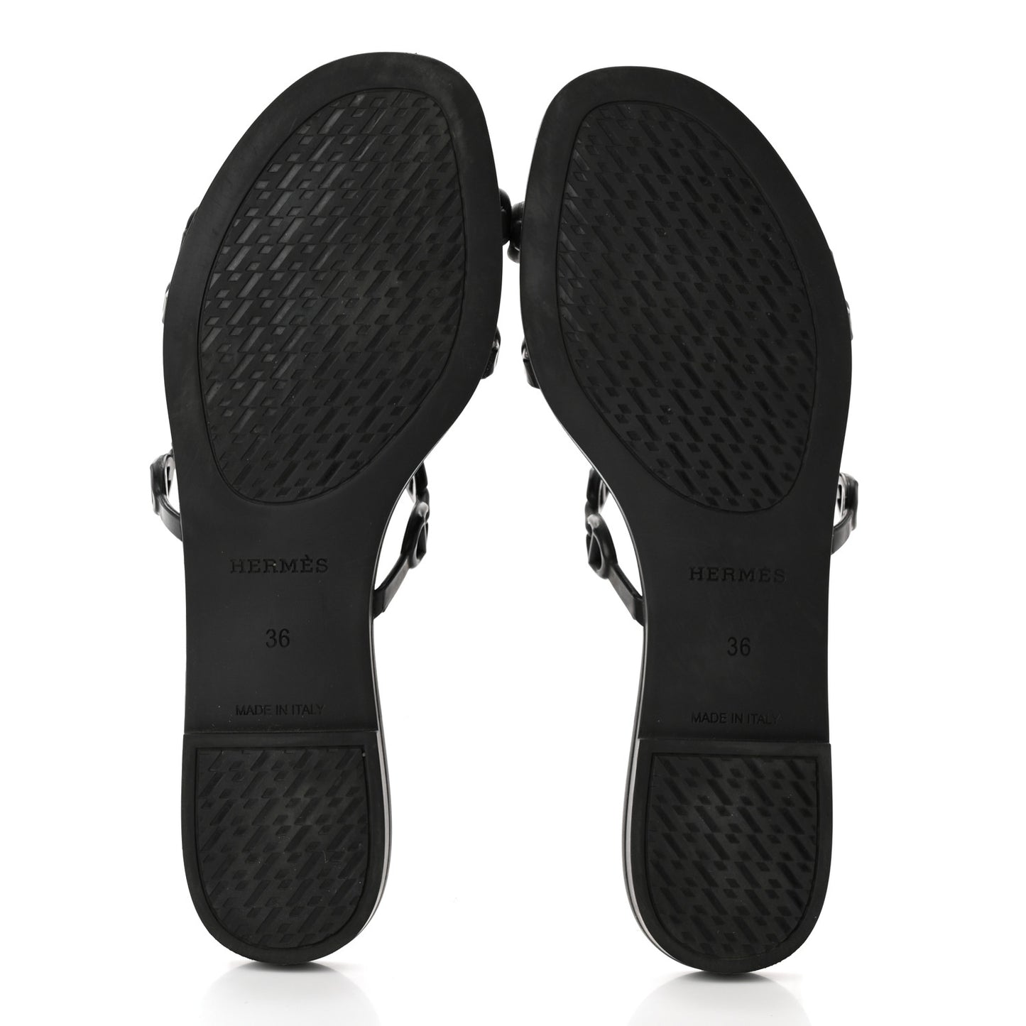 Rubber Chaine d'Ancre Rivage Sandals 36 Black