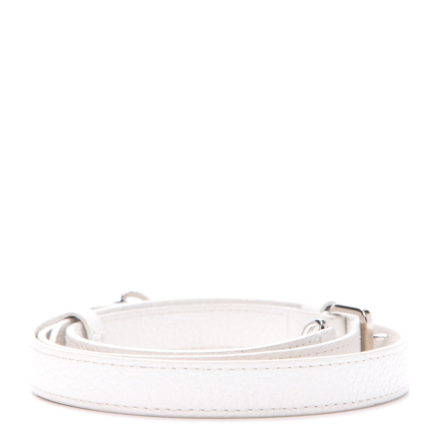 Calfskin 20 mm Adjustable Shoulder Strap White