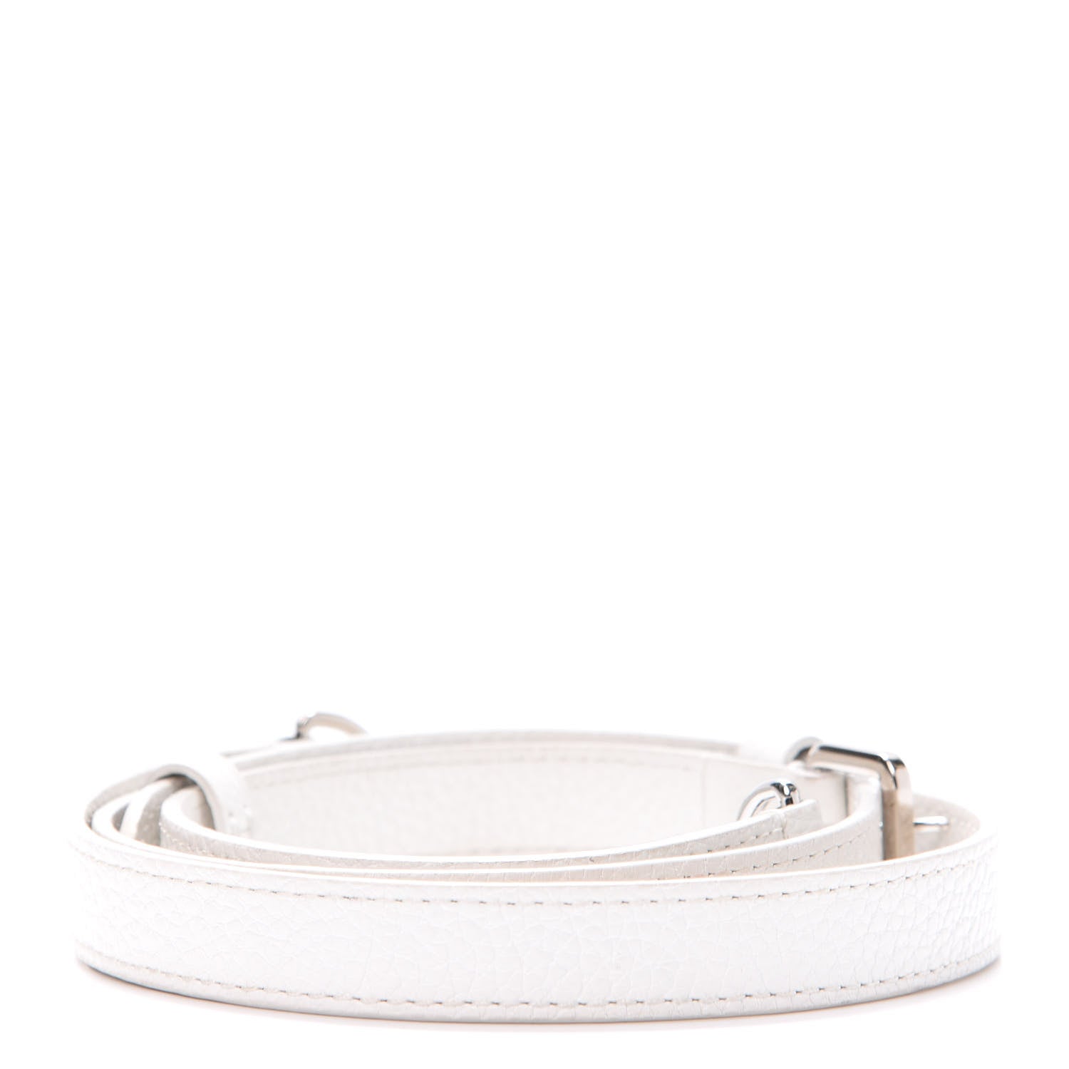 Louis Vuitton Calfskin 20 mm Adjustable Shoulder Strap White 2 of 4