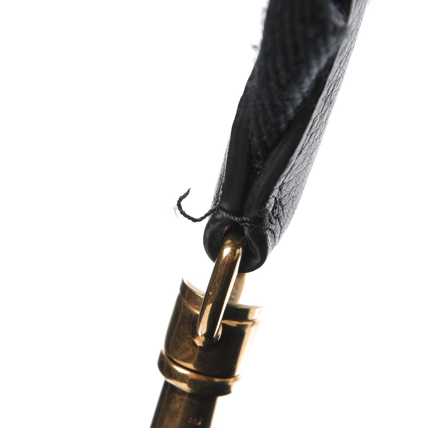 Soft Grained Calfskin Sangle Bucket Bag Black