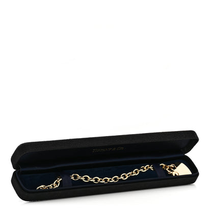 Tiffany 18K Yellow Gold Heart Tag Charm Bracelet 4 of 4