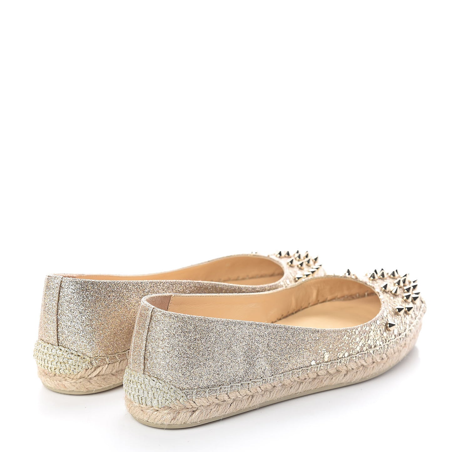 Glitter Aliochette Espadrilles 36 Platine Light Gold