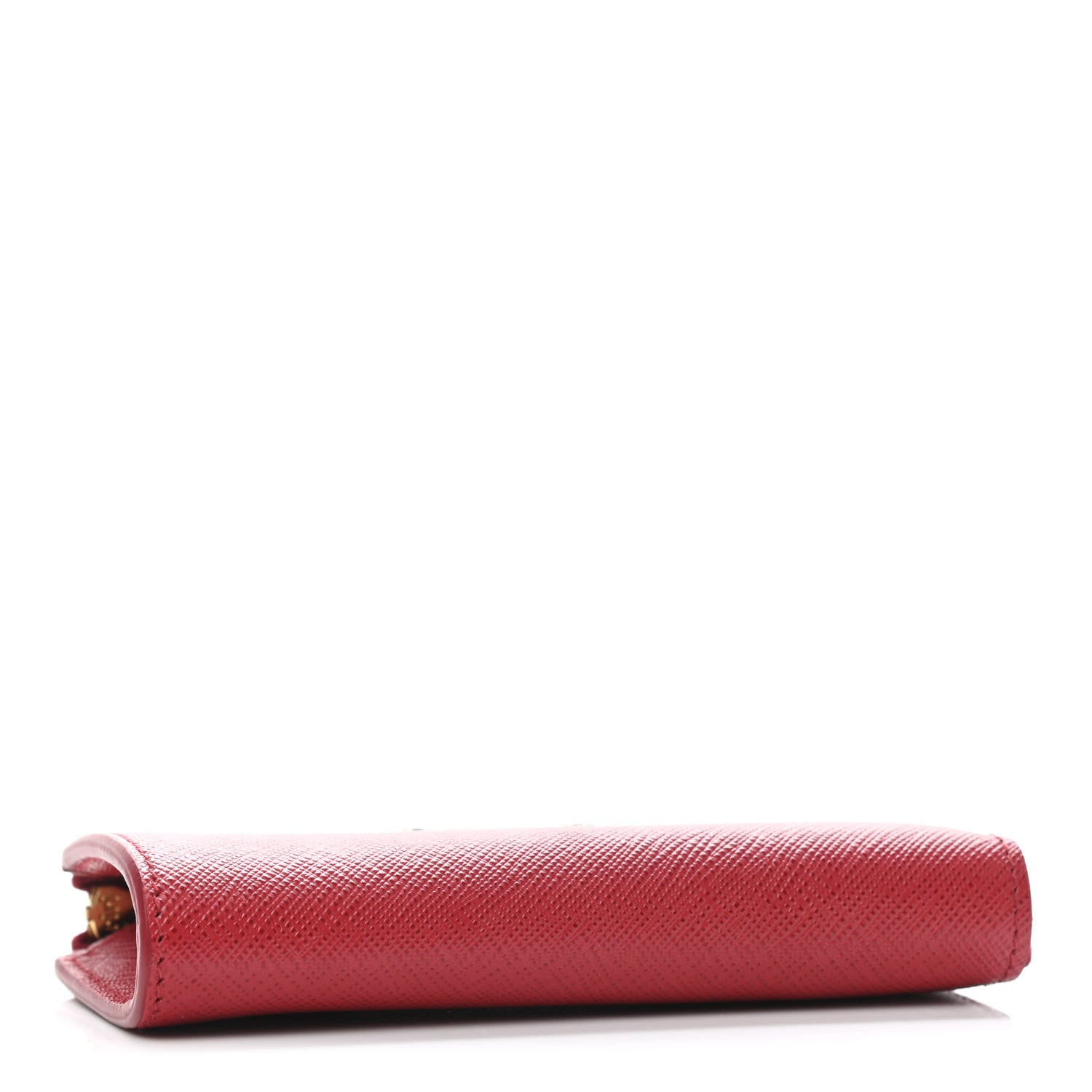 Prada Saffiano Zip Around Key Holder Rosso 3 of 4
