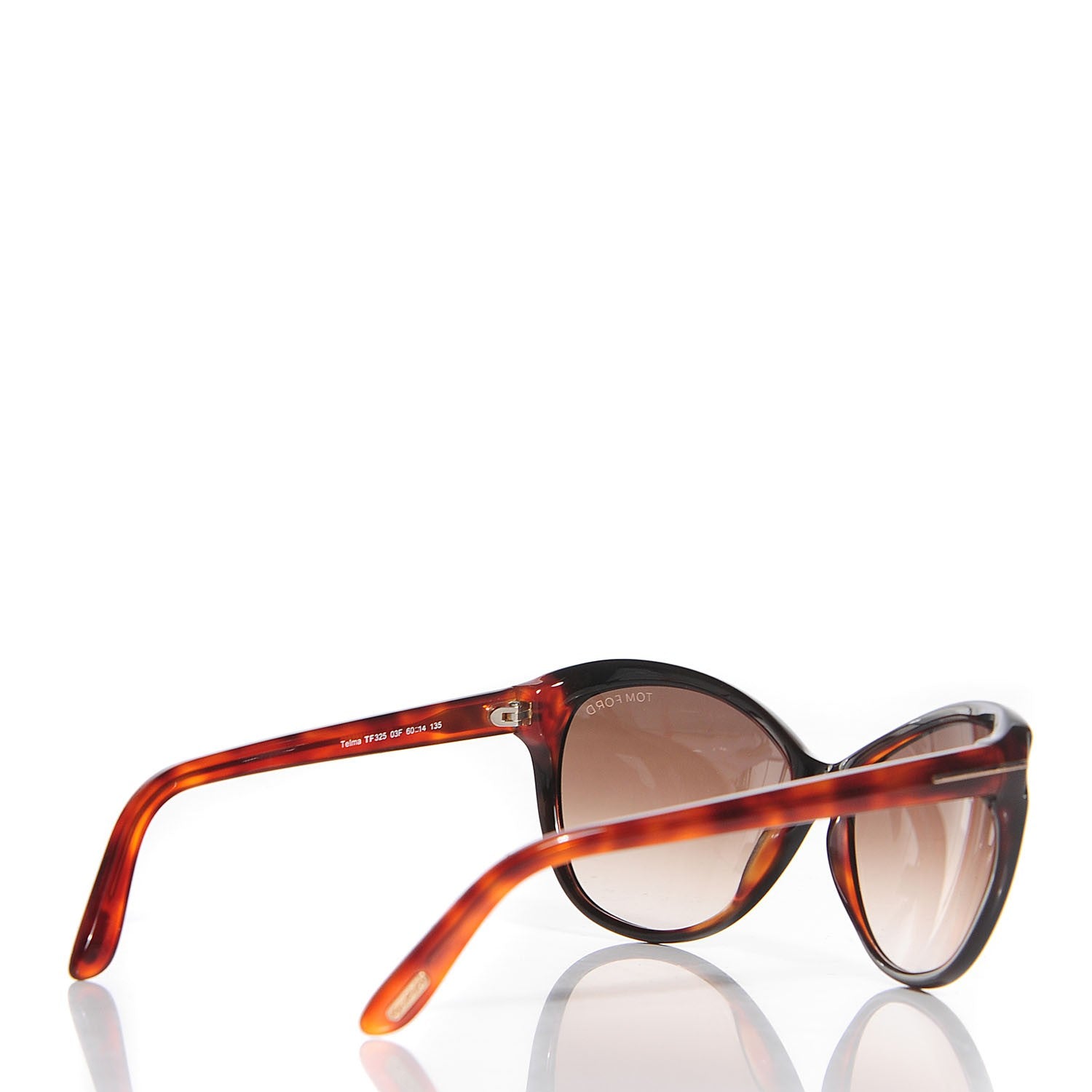 Tom Ford Telma Sunglasses TF325 Shiny Black Havana 3 of 7