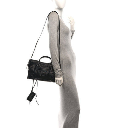 Balenciaga Chevre Black Metallic Edge Hardware S City Black 2 of 11