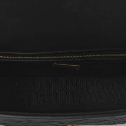Fendi Canvas Vitello King Extra Strap FF Embroidered Baguette Black 5 of 9