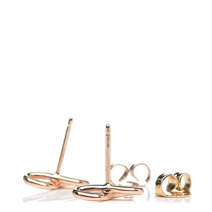 Tiffany 18K Rose Gold Infinity Earrings 3 of 4