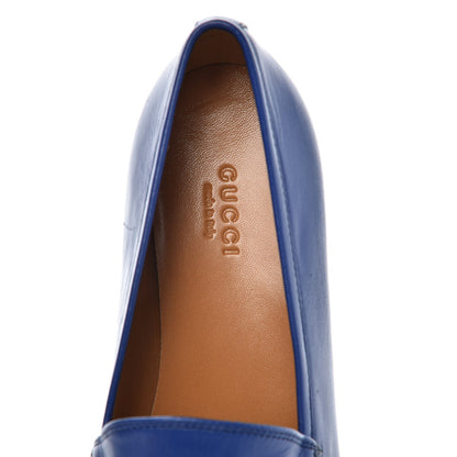 Gucci Malaga Kid Womens Jordaan Loafers 38 Electric Blue 6 of 8