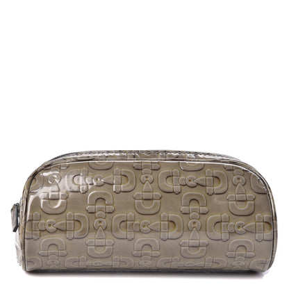 Gucci Patent Horsebit Embossed Small Cosmetic Case Green 1 of 7