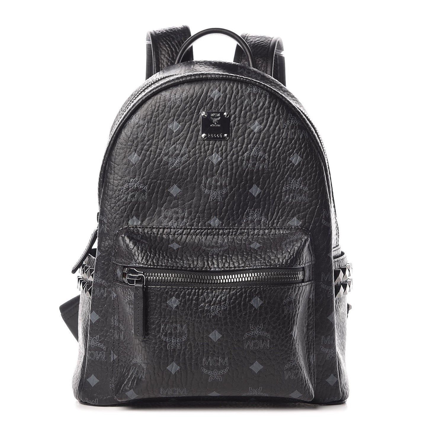 Visetos Small Side Stud Backpack Black