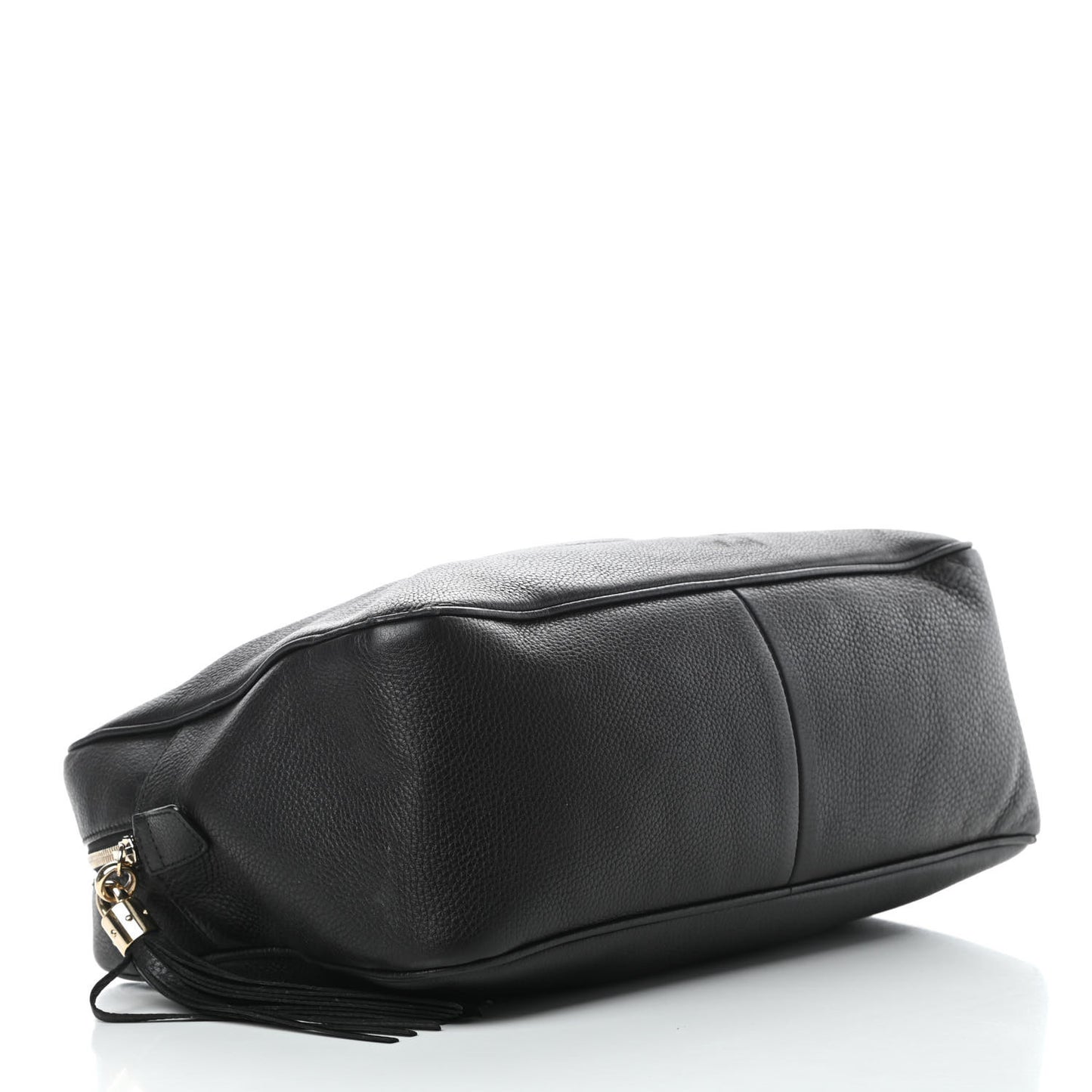 Pebbled Calfskin Medium Soho Bowler Black